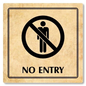 No entry, 118x118mm, pergamen, Utah